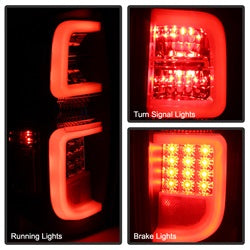 Spyder Auto 5080196 Light Bar LED Tail Lights; Black; - Truck Part Superstore
