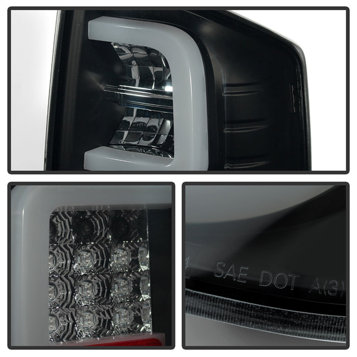Spyder Auto 5080202 Light Bar LED Tail Lights; Black Smoke; - Truck Part Superstore