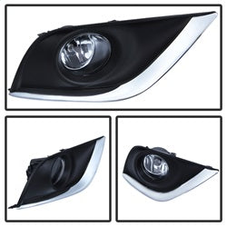 Spyder Auto 5080240 OEM Fog Lights; w/Switch; Clear; - Truck Part Superstore