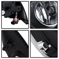 Spyder Auto 5080240 OEM Fog Lights; w/Switch; Clear; - Truck Part Superstore