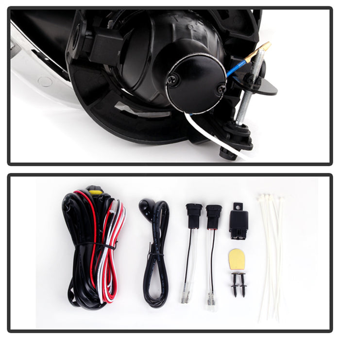 Spyder Auto 5080424 OEM Fog Lights; w/Universal Switch; Clear; - Truck Part Superstore