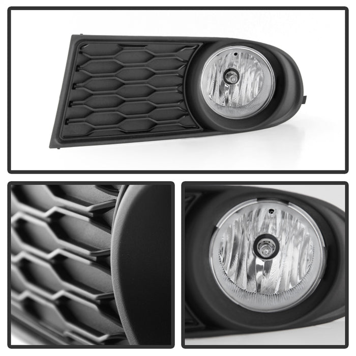 Spyder Auto 5080448 OEM Fog Lights; w/Universal Switch; Clear; - Truck Part Superstore