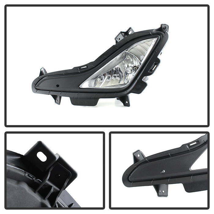 Spyder Auto 5080462 OEM Fog Lights; w/Switch; Clear; - Truck Part Superstore