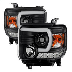 Spyder Auto 5080523 DRL Projector Headlights; Light Bar DRL; Black; - Truck Part Superstore