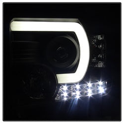 Spyder Auto 5080523 DRL Projector Headlights; Light Bar DRL; Black; - Truck Part Superstore