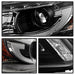 Spyder Auto 5080530 DRL Projector Headlights; Light Bar Style; Black; - Truck Part Superstore