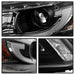 Spyder Auto 5080530 DRL Projector Headlights; Light Bar Style; Black; - Truck Part Superstore