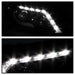 Spyder Auto 5080530 DRL Projector Headlights; Light Bar Style; Black; - Truck Part Superstore