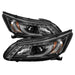 Spyder Auto 5080530 DRL Projector Headlights; Light Bar Style; Black; - Truck Part Superstore