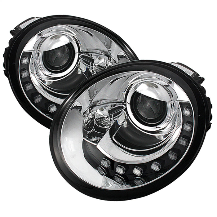 Spyder Auto 5080554 DRL Projector Headlights; Chrome; - Truck Part Superstore