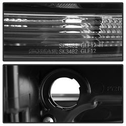 Spyder Auto 5080578 DRL LED Projector Headlights; Black Stripe; Black; - Truck Part Superstore