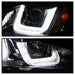 Spyder Auto 5080578 DRL LED Projector Headlights; Black Stripe; Black; - Truck Part Superstore