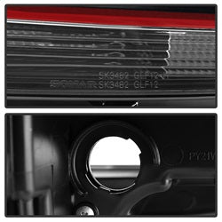 Spyder Auto 5080592 DRL LED Projector Headlights; Red Stripe; Black; - Truck Part Superstore