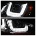 Spyder Auto 5080592 DRL LED Projector Headlights; Red Stripe; Black; - Truck Part Superstore