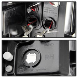 Spyder Auto 5080660 LED Tail Lights; Black; - Truck Part Superstore