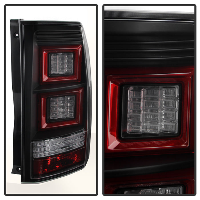 Spyder Auto 5080813 Light Bar LED Tail Lights; Black; - Truck Part Superstore