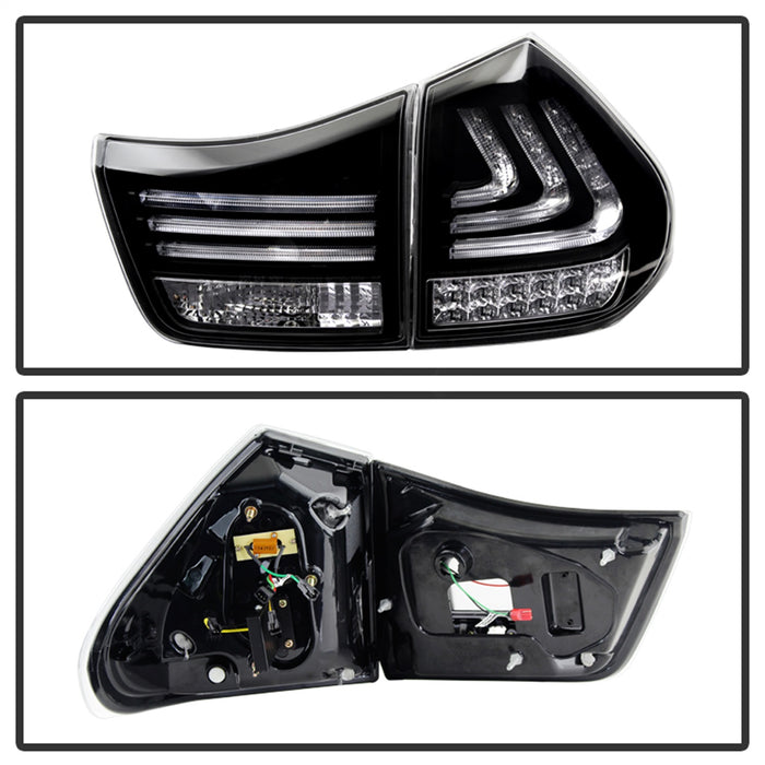 Spyder Auto 5080837 LED Tail Lights; Black; - Truck Part Superstore