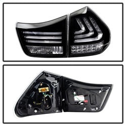 Spyder Auto 5080837 LED Tail Lights; Black; - Truck Part Superstore