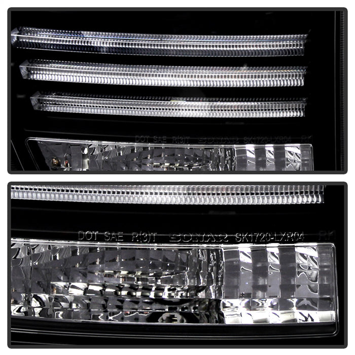 Spyder Auto 5080837 LED Tail Lights; Black; - Truck Part Superstore