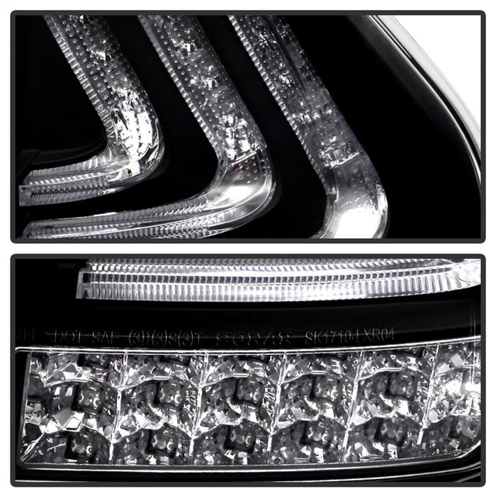 Spyder Auto 5080837 LED Tail Lights; Black; - Truck Part Superstore