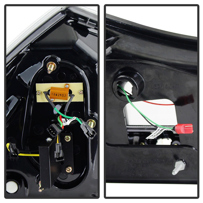 Spyder Auto 5080837 LED Tail Lights; Black; - Truck Part Superstore