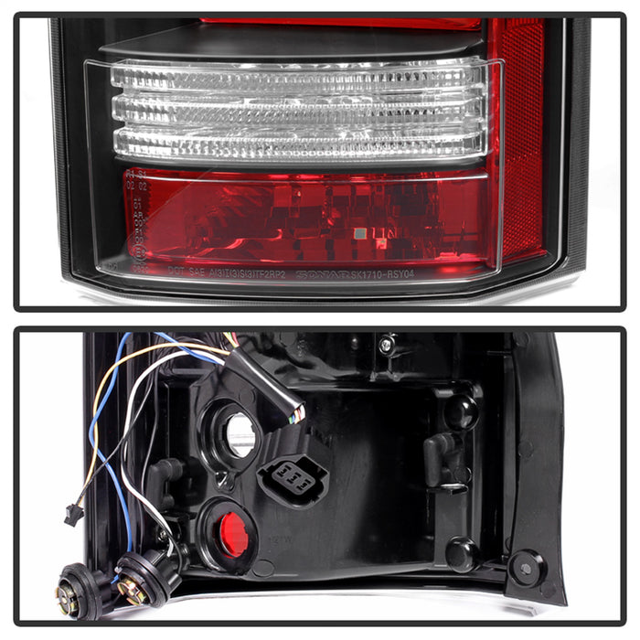 Spyder Auto 5080936 Light Bar LED Tail Lights; Black; - Truck Part Superstore