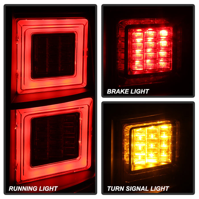 Spyder Auto 5080936 Light Bar LED Tail Lights; Black; - Truck Part Superstore