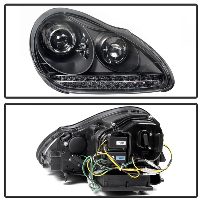 Spyder Auto 5080967 DRL LED Projector Headlights - Truck Part Superstore