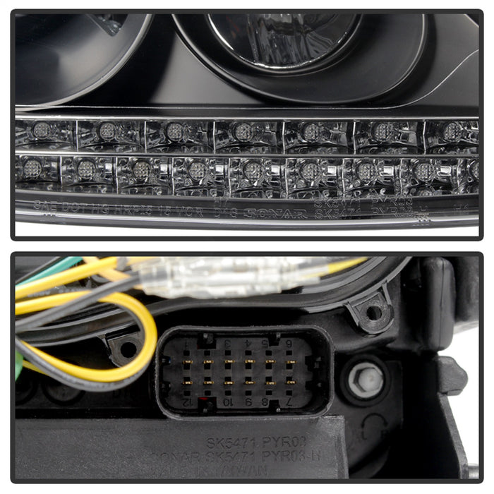 Spyder Auto 5080967 DRL LED Projector Headlights - Truck Part Superstore