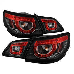 Spyder Auto 5080974 LED Tail Lights; Black; - Truck Part Superstore