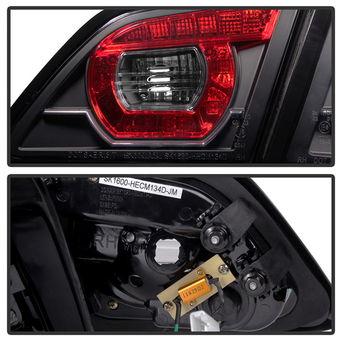 Spyder Auto 5080974 LED Tail Lights; Black; - Truck Part Superstore