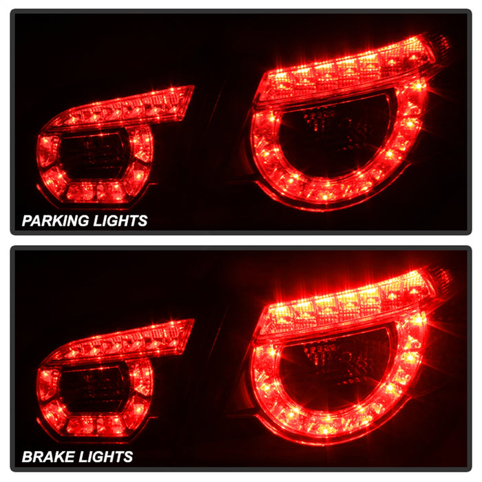 Spyder Auto 5080974 LED Tail Lights; Black; - Truck Part Superstore