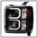 Spyder Auto 5081032 Projector Headlights; Light Bar DRL; Black; - Truck Part Superstore