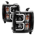Spyder Auto 5081032 Projector Headlights; Light Bar DRL; Black; - Truck Part Superstore