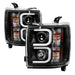 Spyder Auto 5081032 Projector Headlights; Light Bar DRL; Black; - Truck Part Superstore
