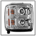 Spyder Auto 5081049 Projector Headlights; Light Bar DRL; Chrome; - Truck Part Superstore