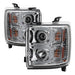 Spyder Auto 5081049 Projector Headlights; Light Bar DRL; Chrome; - Truck Part Superstore