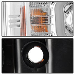 Spyder Auto 5081049 Projector Headlights; Light Bar DRL; Chrome; - Truck Part Superstore
