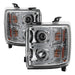 Spyder Auto 5081049 Projector Headlights; Light Bar DRL; Chrome; - Truck Part Superstore