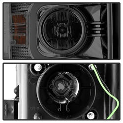 Spyder Auto 5081056 Projector Headlights; Light Bar DRL; Smoke; - Truck Part Superstore