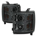 Spyder Auto 5081056 Projector Headlights; Light Bar DRL; Smoke; - Truck Part Superstore