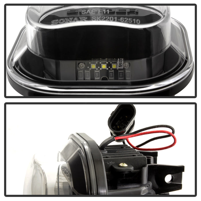 Spyder Auto 5081100 LED Fog Lights; Black; - Truck Part Superstore