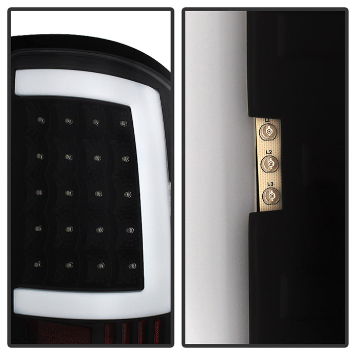 Spyder Auto 5081551 XTune LED Tail Lights; Black; - Truck Part Superstore