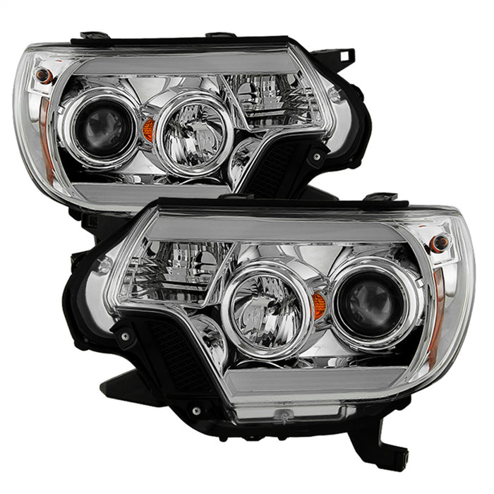 Spyder Auto 5081704 DRL Projector Headlights; Light Bar DRL; Chrome; - Truck Part Superstore