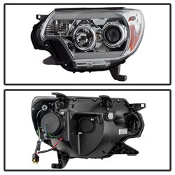Spyder Auto 5081704 DRL Projector Headlights; Light Bar DRL; Chrome; - Truck Part Superstore