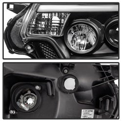 Spyder Auto 5081711 DRL Projector Headlights; Light Bar DRL; Black; - Truck Part Superstore