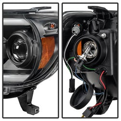 Spyder Auto 5081711 DRL Projector Headlights; Light Bar DRL; Black; - Truck Part Superstore