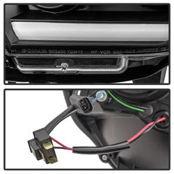 Spyder Auto 5081711 DRL Projector Headlights; Light Bar DRL; Black; - Truck Part Superstore