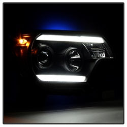 Spyder Auto 5081711 DRL Projector Headlights; Light Bar DRL; Black; - Truck Part Superstore
