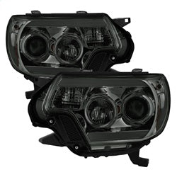 Spyder Auto 5081728 DRL Projector Headlights; Light Bar DRL; Smoke; - Truck Part Superstore